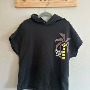 Zara Boys Black Hoodie Tee 3/4yrs